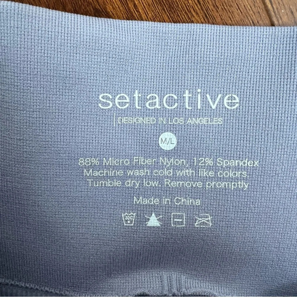 SET ACTIVE Sculptflex Leggings Lavendar/Lilac Size M/L - Picture 6 of 6